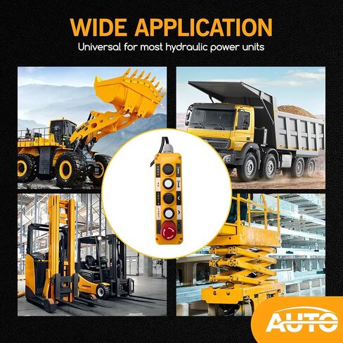 Waterproof Industrial 5 Button Rotary Button Electric Hoist Crane Pushbutton Switches with Box Holder with 15in Connecting Cable Up Down Driving Push Button Switch Control in Saudi Arabia