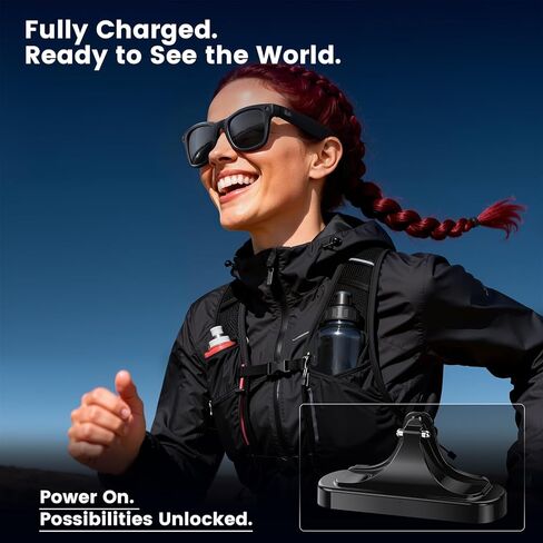 شاحن متوافق مع نظارات RayBan Meta الذكية - قاعدة شحن متوافقة مع Ray Ban Wayfarer Gen 2 1 - كابل ملحقات لزجاج Skyler Headliner AI in Saudi Arabia