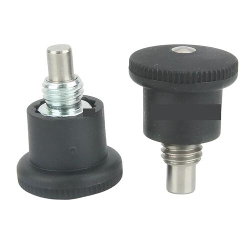 QX218 مقابض بلاستيكية من الفولاذ المقاوم للصدأ/مطلية بالزنك باللون الأزرق والأحمر والأسود ومكابس فهرسة بخيط خشن قطعة واحدة (QX218-MBN، M16-10) in Kuwait