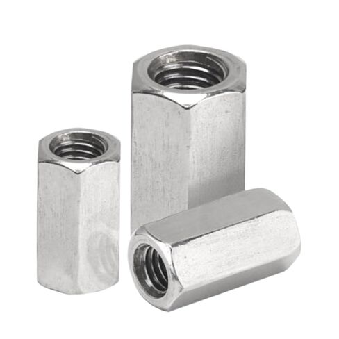 M8x1.0 M10x1.0 M10x1.25 M12x1.0 M12x1.25 M12x1.5 M14 M16 Fine Thread Stainless Steel Hex Coupling Nut Standoff Spacer(M10X1.0X20 2PCS) in Kuwait