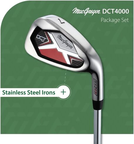 MacGregor Golf DCT4000 Golf Clubs Set with Bag, Mens Left Hand (9 Clubs / 13 Pieces) in Saudi Arabia