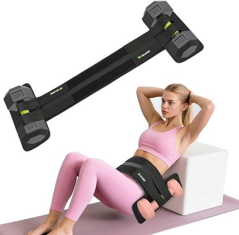 حزام دفع الورك من Mellbree مع وسادات جانبية - حزام تمرين غلوت للحماية الثلاثية للدمبل وأجراس كيتل بيلز والألواح، دعم 600 رطل، منشئ غنيمة قابل للتعديل لضغطات الورك، القرفصاء وجسور الغلوت in Saudi Arabia