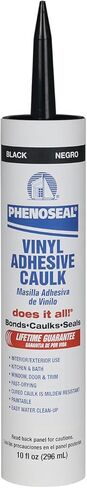 Phenoseal Does It All Vinyl Adhesive Caulk, Black, 10 oz (5113606102) in Saudi Arabia