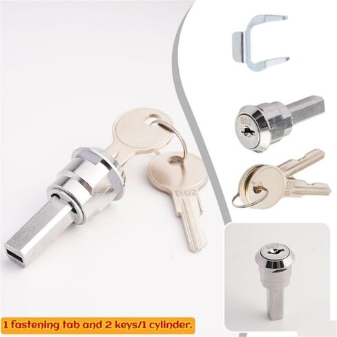 Cam Lock Security Toolbox Iron Cabinet Insert Linkage Drawer Set Cylinder with 2 Keys 1Pcs in Saudi Arabia
