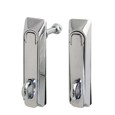 PM204 Zinc Alloy Refrigerator and Cold Storage Flat Handle Panel Jump Lock with Padlock Buckle 1Pcs in Kuwait