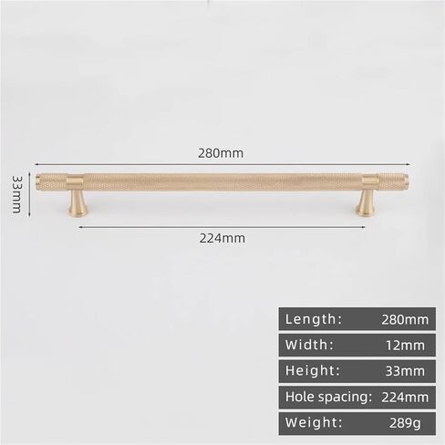 Brass Diamond Pattern Cabinet Pull T-Bar Lengthened 380mm Drawer Handle 1Pcs(8822-224-Gold) in Saudi Arabia