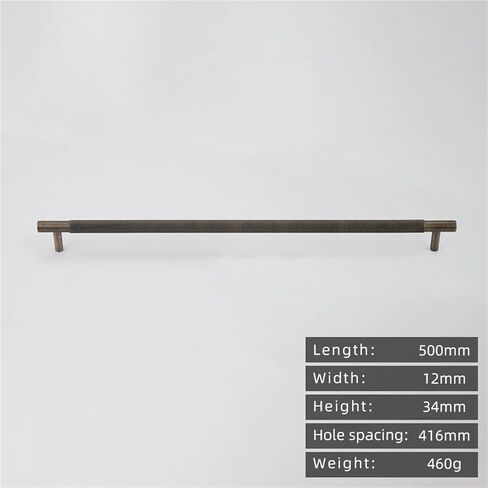 Solid Brass Retro Knurling Pull Kitchen Cabinet Antique T-Handle Drawer Copper Long Handle 1Pcs(BB38-416-Antique) in Saudi Arabia