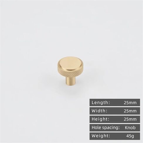Solid Brass Knurling Handle Kitchen Cabinet Pull Drawer Copper 1Pcs(2180-25) in Saudi Arabia