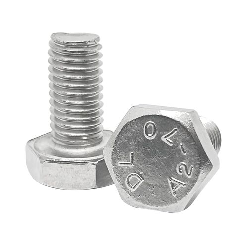 2pcs M10x30mm Left Hand Hex Bolt,304 Stainless Steel Reverse Threaded Hex Bolts,Silver Fully Threaded Hex Bolts in Saudi Arabia