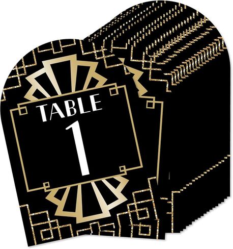 Big Dot of Happiness 50’s Sock Hop - 1950s Rock N Roll Party Double-Sided 5 x 7 inches Cards - Table Numbers - 1-20 in Saudi Arabia