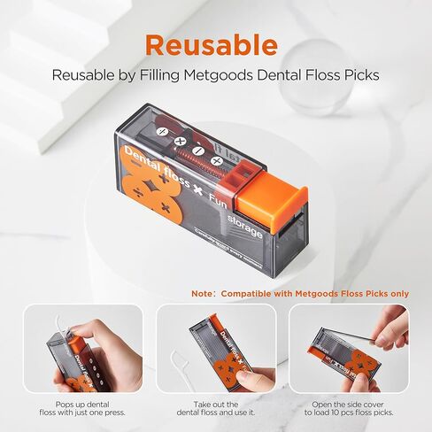 4-Piece Family Floss Pick Dispenser Set with 40 Dental Floss Picks, Refillable Travel Floss Container & Toothpick Holder, Portable Floss Sticks Kit for Adults (4 Piece Family Pack) in Saudi Arabia