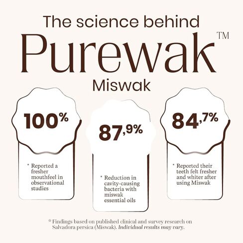 أعواد المسواك، مسواك طبيعي 100%، يبيض بشكل طبيعي، ينعش النفس، أعواد المسواك، أعواد المسواك التقليدية، كمية تكفي 3 أشهر، عبوة واحدة، 12 أعواد المسواك مع حامل. in Kuwait