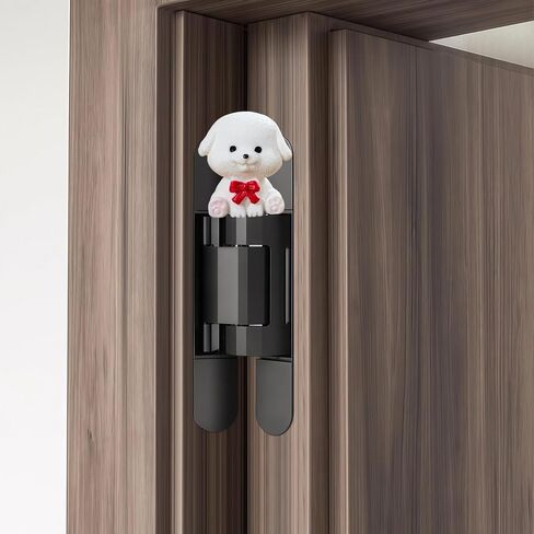 Cute Mini Creative Bichon Frise Hinge Heads Decorative Topper Set 6PCS, Home Decoration,Magnetic Hinge Head Toppers Door Hinge in Saudi Arabia