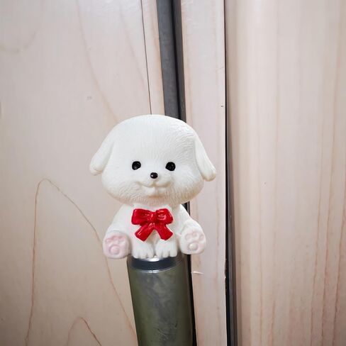 Cute Mini Creative Bichon Frise Hinge Heads Decorative Topper Set 6PCS, Home Decoration,Magnetic Hinge Head Toppers Door Hinge in Saudi Arabia