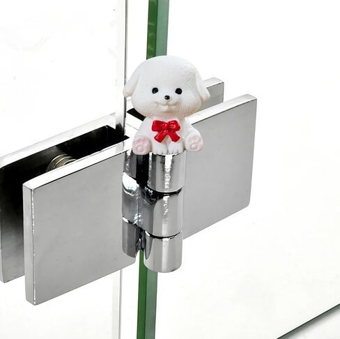 Cute Mini Creative Bichon Frise Hinge Heads Decorative Topper Set 6PCS, Home Decoration,Magnetic Hinge Head Toppers Door Hinge in Saudi Arabia