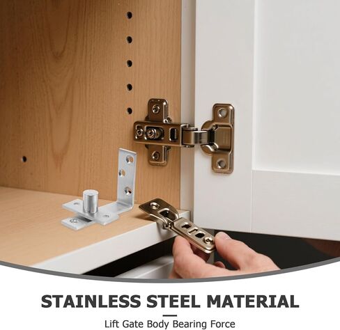 2pcs Stainless Steel Invisible Pivot Door Hinges Heavy Duty Hidden Concealed Cabinet Hinges Anti-Theft Hardware for Wood and Metal Doors in Saudi Arabia