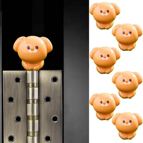 Cute Mini Creative Puppy Hinge Heads Decorative Topper Set 6PCS, Home Decoration,Magnetic Hinge Head Toppers Door Hinge in Saudi Arabia