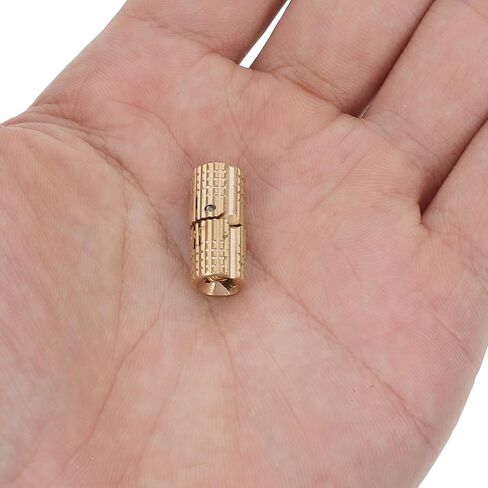 10pcs Copper Hidden Door Hinges 8mm Barrel Invisible Cabinet Hinges for Wooden Boxes Jewelry Boxes Furniture with 180-degree Opening Angle in Saudi Arabia