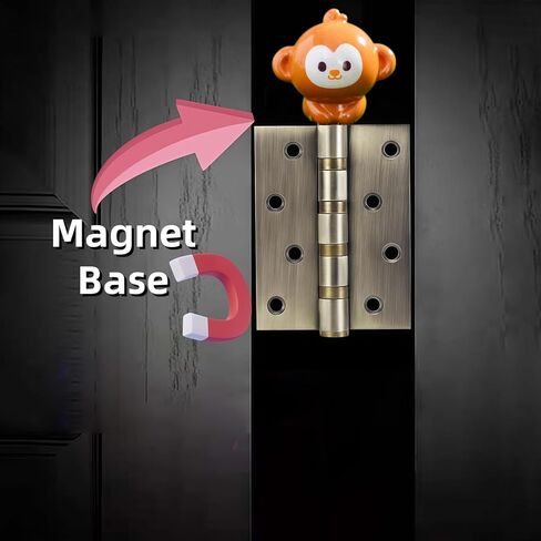 Cute Mini Creative Little Monkey Hinge Heads Decorative Topper Set 6PCS, Home Decoration,Magnetic Hinge Head Toppers Door Hinge in Saudi Arabia
