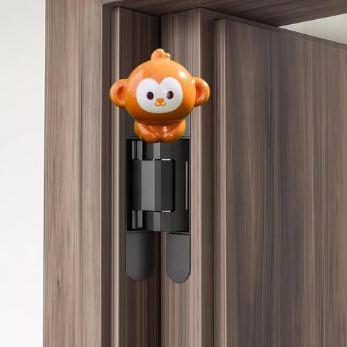 Cute Mini Creative Little Monkey Hinge Heads Decorative Topper Set 6PCS, Home Decoration,Magnetic Hinge Head Toppers Door Hinge in Saudi Arabia