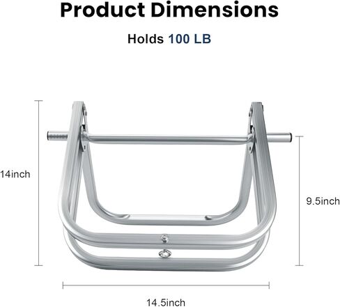 Foldable Single Axle Cable Caddy for Spool, Heavy Duty Steel Cable Caddy 15 x 12 Inch Wire Spool Rack Holder for Cable Reels Dispenser Holds up to 100 lb, for Commercial Industrial in Saudi Arabia