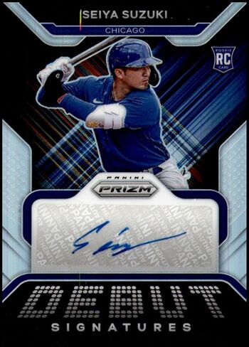 Seiya Suzuki 2022 Panini Prizm Debut Signatures Auto Rookie Card RC Cubs - Baseball Slabbed Autographed Rookie Cards in Saudi Arabia