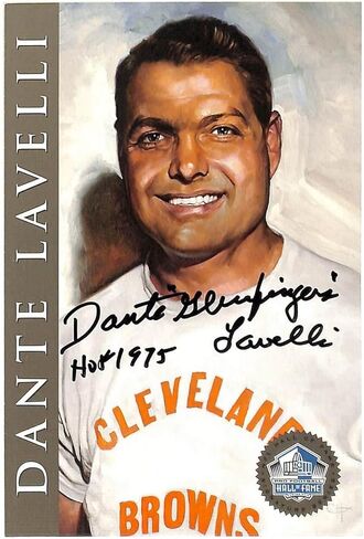 بطاقة Dante Gluefingers Lavelli HOF Signature Series موقعة من Browns 26952 - بطاقات مبتدئة موقعة من كرة القدم in Saudi Arabia