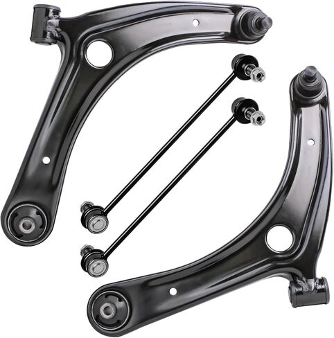Detroit Axle - Front Lower Control Arms Kit for 2007-2017 Jeep Patriot Compass, 2009-2012 Dodge Caliber, 2 Lower Control Arms w/Ball Joints, 2 Sway Bar Links 2010 2011 2013 2014 2015 2016 Replacement in Saudi Arabia