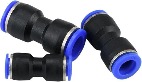 Pneumatic Connector Straight Butt PU Air Pipe Quick PU-4 6 8 10 12 High Pressure Plastic 1Pcs(Pu14(blue)) in Kuwait