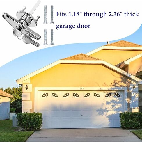 Premium Zincs Alloys Garage Door Handle with 2 Rustproof Construction Smooth Surfaces for Secure Installation in Saudi Arabia