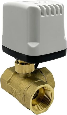 DN25 3 طريقة نحاس IP65 مقاوم للماء صمام كروي مزود بمحرك 3-سلك 2 تحكم T نوع AC220V DC12V DC24V صمام كروي (نوع 24VDC_T) in Kuwait