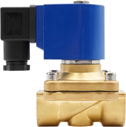 صمام الملف اللولبي ذو القطر الكبير من سلسلة SMS، صمام الملف اللولبي المغلق عادة، G3/8 بوصة إلى G2 صمام الماء والغاز النحاسي، AC24V 110V 220V DC24V(1,G_DC 24V_NBR) in Kuwait