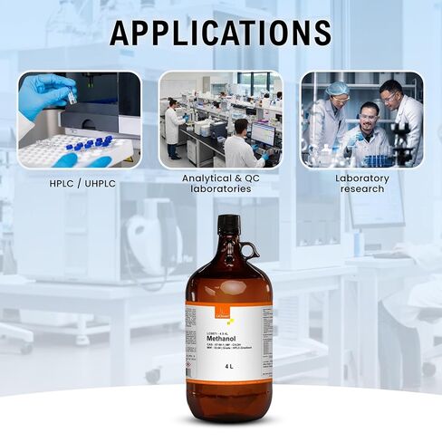 Methanol, HPLC Gradient Grade, 99.9 Min 4 Liter (via Ground Shipping only) in Saudi Arabia