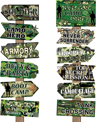 24 قطعة علامة حفلة سفاري للترحيب في Jungle Safari Decorations Party Decorations Wild Animal Directional Signs for Zoo The Animal Thief Birthday Party Carnival Party Supplies in Kuwait