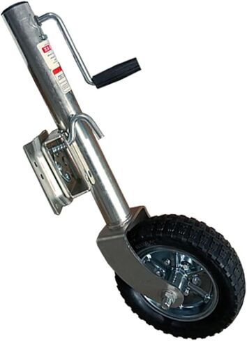 Heavy-Duty Bolt-On Swivel Jack - Heavy Duty Marine Swivel Trailer Jack, Trailer Swivel Wheels, Trailer Jockey Wheel with 25.4Cm Wheels, 26Cm Lift, 900Kg Telesc,2000lbs/900kg in Saudi Arabia