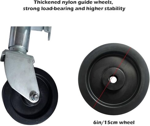 Swivel Trailer Jack - Beach Boat Trailer Jack, Bolt-On Swivel Tongue Jack, Heavy-Duty Boat Trailer Jack, 1200 Lbs Capacity/6In Wheel/Steel Swivel Trailer Tongu in Saudi Arabia