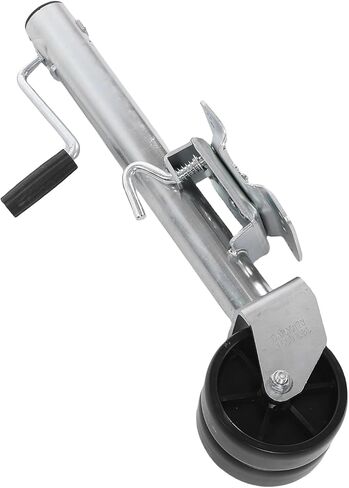 1500 lbs Swivel Boat Trailer Jack with Dual Wheel, Heavy Duty Steel, 360 Degree Rotatable, Bolt On Trailer Jack, Ergonomic Handle in Kuwait