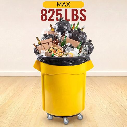 HOLKIE Stem Caster Wheels 3 inch Casters Set of 5, 7/16-Inch Stem Diameter Swivel Castor Heavy Duty TPR Rubber Replacement Castors for Trash Can Dolly, Work Stool in Kuwait