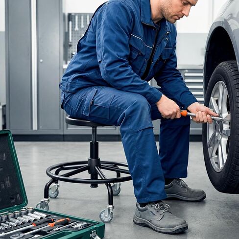 HOLKIE Stem Caster Wheels 3 inch Casters Set of 5, 7/16-Inch Stem Diameter Swivel Castor Heavy Duty TPR Rubber Replacement Castors for Trash Can Dolly, Work Stool in Kuwait