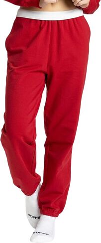 Soffe Women's Womens Cotton Terry Foldover Sweatpant in Saudi Arabia