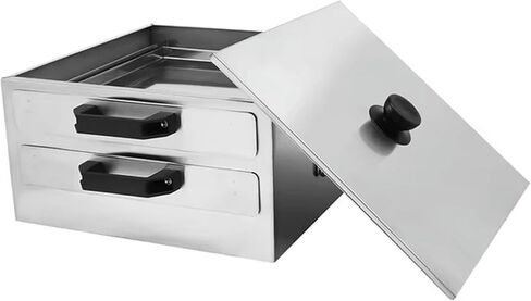 Double Layer Rice Noodle Roll Steamer Machine, Stainless Steel Rice Roll Steamer Breakfast Cooker for Home Kitchen Restaurant- in Kuwait