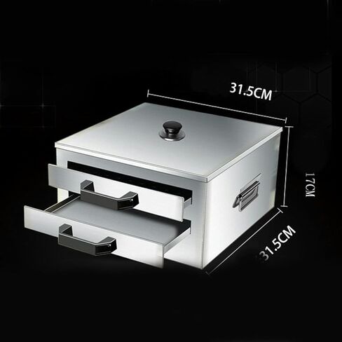 Double Layer Rice Noodle Roll Steamer Machine, Stainless Steel Rice Roll Steamer Breakfast Cooker for Home Kitchen Restaurant- in Kuwait
