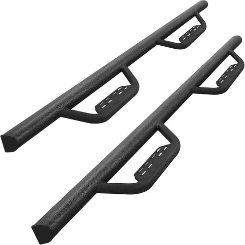 Running Boards Compatible with 2007-2018 Chevy Silverado/Gmc Sierra 1500 Crew Cab, 07-19 Silverado/Sierra 2500HD 3500HD, 4.5 Inches Drop Down Silverado Side Steps. in Kuwait