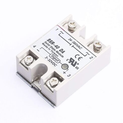 DEVMO SSR-40DA Solid State Relay DC-AC 3-32VDC 24-380VAC for Temp Controller Tool in Saudi Arabia