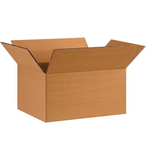 BOX USA 15 Pack of Heavy-Duty Double Wall Corrugated Cardboard Boxes, 12" L x 9" W x 6" H, Kraft, Shipping, Packing and Moving in Saudi Arabia