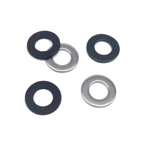 320pcs Plain Gasket Ring Flat Washer Mix Size Assortment Kit Box M1.6M2M2.5M3M3.5M4M5M6M8 304 Stainless Steel Black Steel(Black Carbon Steel) in Saudi Arabia