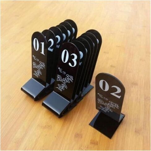 Table numbers, Table Numbers, Acrylic Set Black 2.4 X .7 .1 Inches(45672) in Kuwait