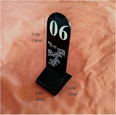 Table numbers, Table Numbers, Acrylic Set Black 2.4 X .7 .1 Inches(45672) in Saudi Arabia