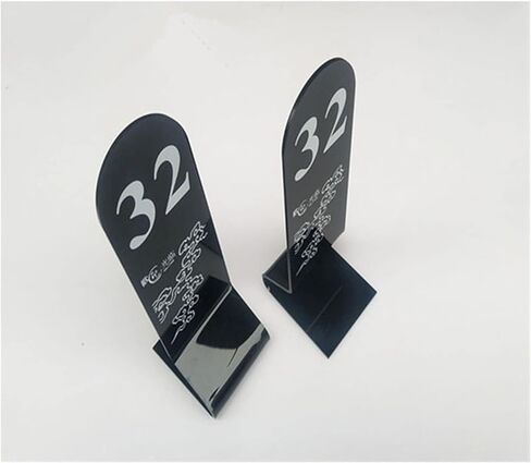Table numbers, Table Numbers, Acrylic Set Black 2.4 X .7 .1 Inches(45672) in Saudi Arabia