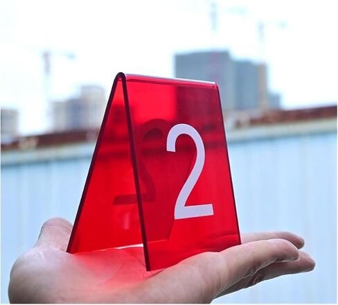 Table numbers, Table Numbers, Acrylic Red 3.1x2.4x3.5 Inches(21-30) in Kuwait